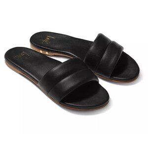 $250 BEEK SUGARBIRD BLACK SLIDE SANDAL PUFFY FOAM LEATHER COMFORT 11 (DC1)